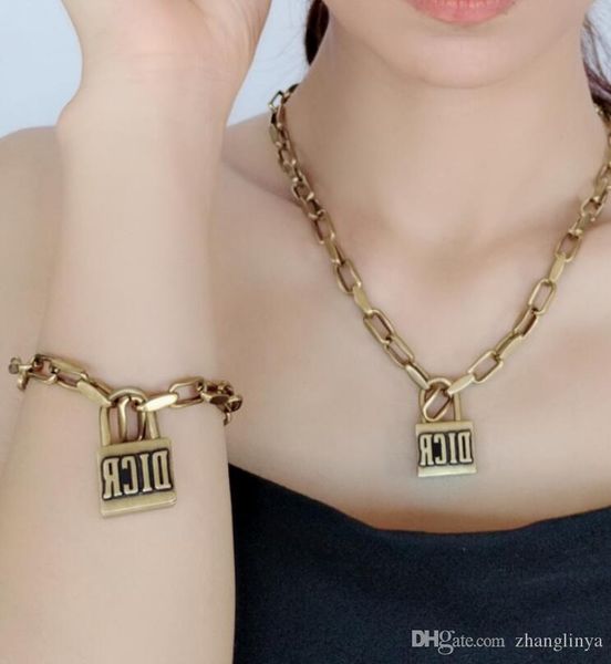 letter lock retro necklace bracelet female temperament net red pendant 2019 new tide hippocampus cool clavicle chain, Golden;silver
letter lock retro necklace bracelet female temperament net red pendant 2019 new tide hippocampus cool clavicle chain, Golden;silver