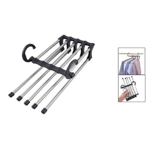 stainless steel multifunction dual hooks 5 ways pants trousers hanger rack black
stainless steel multifunction dual hooks 5 ways pants trousers hanger rack black
