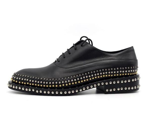 handmade men oxfords formal business shoes flat rivets gentlemen shoes high quality, Black
handmade men oxfords formal business shoes flat rivets gentlemen shoes high quality, Black