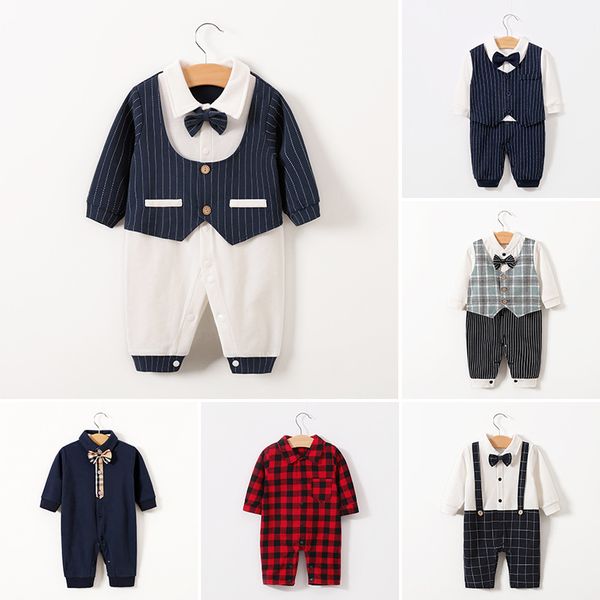 cross-border baby clothes jumpsuit spring and autumn new gentleman outing clothes cotton long-sleeved newborn romper, Blue
cross-border baby clothes jumpsuit spring and autumn new gentleman outing clothes cotton long-sleeved newborn romper, Blue