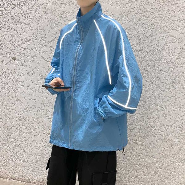 men's jackets reflective sunscreen men summer outdoor sunclothing plus size jacket mens thin coats loose joggers sun protection clothi, Black;brown 
men's jackets reflective sunscreen men summer outdoor sunclothing plus size jacket mens thin coats loose joggers sun protection clothi, Black;brown