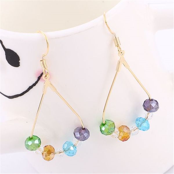 glass crystals bead drop earrings for women cocktail party fashion jewelry gift bohemian style classic elegant long eardrop 136946, Silver
glass crystals bead drop earrings for women cocktail party fashion jewelry gift bohemian style classic elegant long eardrop 136946, Silver