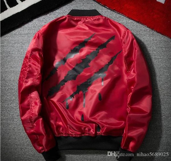 women/men double wear embroidery/print claws bloodstains ma1 bomber jackets air force baseball nasa bomber tactical jacket, Black;brown
women/men double wear embroidery/print claws bloodstains ma1 bomber jackets air force baseball nasa bomber tactical jacket, Black;brown