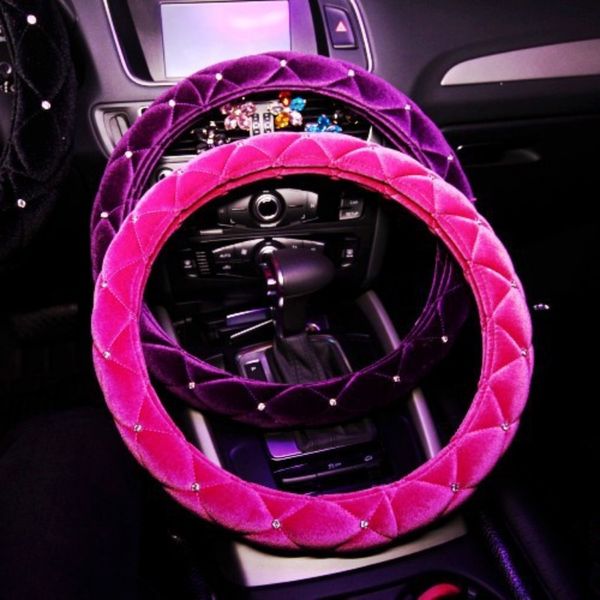 winter flannelette car steering wheel cover crystal rhinestone steering-wheel covers cases pink car interior accessories
winter flannelette car steering wheel cover crystal rhinestone steering-wheel covers cases pink car interior accessories