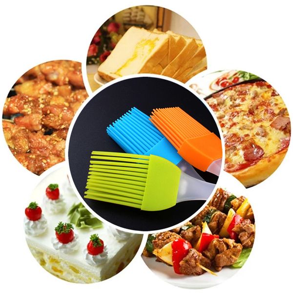 silicone oil brushes for cake bread butter multicolor basting pastry brush baking tools kitchen safety bbq brush 21x3cm
silicone oil brushes for cake bread butter multicolor basting pastry brush baking tools kitchen safety bbq brush 21x3cm