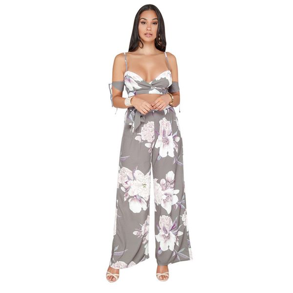 deep v lace-up zipper sling crop + wide leg pants long trousers women summer floral print fashion causal 2 piece set, White
deep v lace-up zipper sling crop + wide leg pants long trousers women summer floral print fashion causal 2 piece set, White