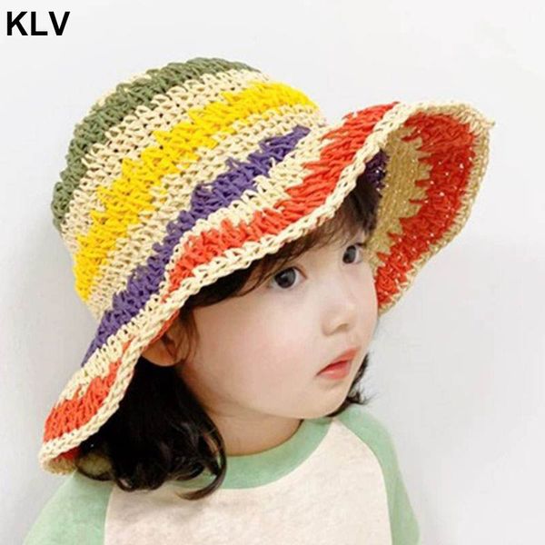 women girls summer crochet woven straw sun hat bright rainbow colorful stripes wide brim sunscreen packable bucket cap, Yellow
women girls summer crochet woven straw sun hat bright rainbow colorful stripes wide brim sunscreen packable bucket cap, Yellow