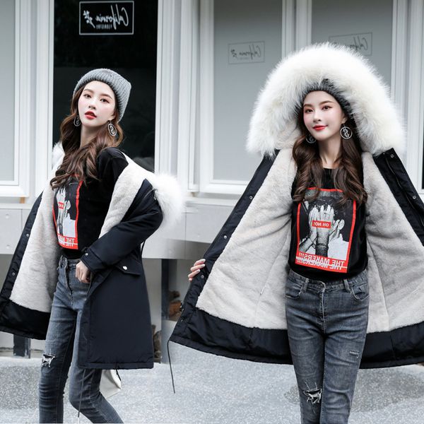 pinkyisblack -30 degrees snow wear long parkas winter jacket women fur hooded clothing female fur lining thick winter coat women, Black
pinkyisblack -30 degrees snow wear long parkas winter jacket women fur hooded clothing female fur lining thick winter coat women, Black