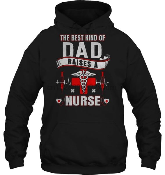 men hoodie the kind of dad raises a nurse heartbeat version women streetwear, Black
men hoodie the kind of dad raises a nurse heartbeat version women streetwear, Black