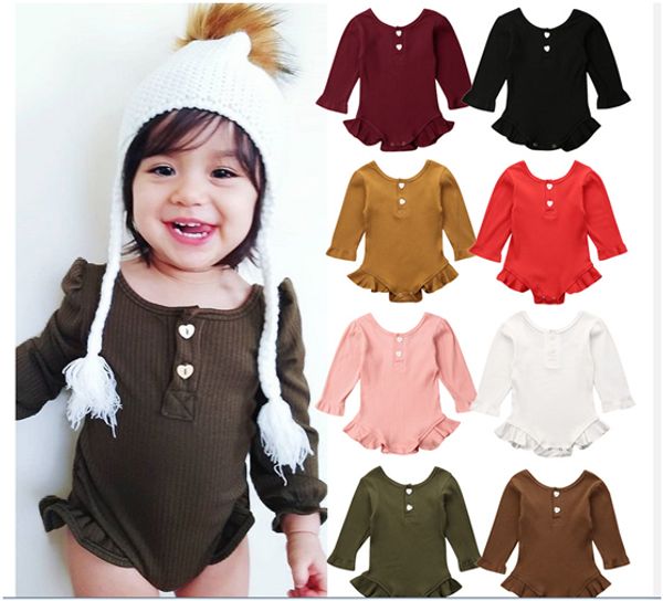 твердые детские bodysuit нового новорожденный baby girl одежда вязаных сборки с длинным рукавом bodysuit общего outfit set размер 0-24 месяц, White
твердые детские bodysuit нового новорожденный baby girl одежда вязаных сборки с длинным рукавом bodysuit общего outfit set размер 0-24 месяц, White