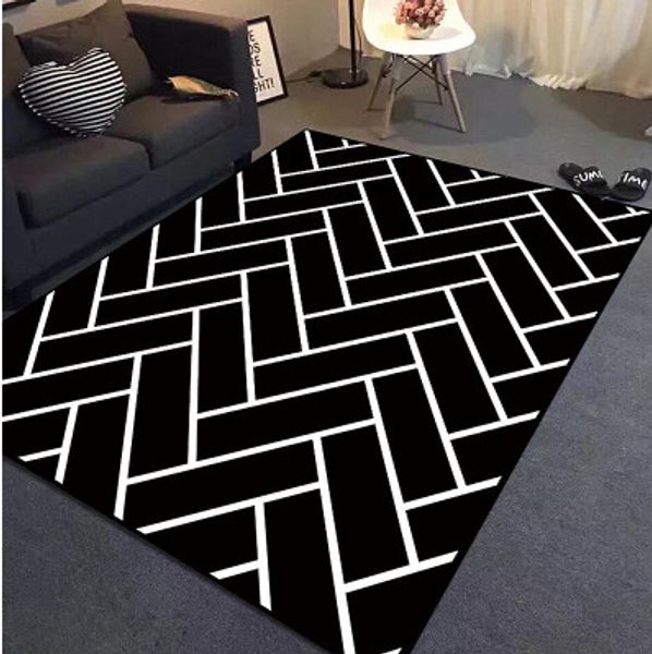 1600mm*2300mm black and white plaid 3d printing living room carpet kitchen bedroom study non-slip rug home rectangular door mat
1600mm*2300mm black and white plaid 3d printing living room carpet kitchen bedroom study non-slip rug home rectangular door mat