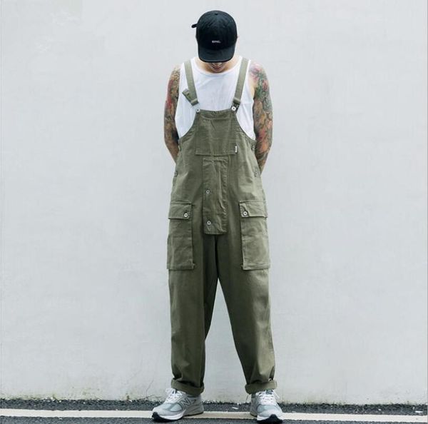 men overalls multi-pocket cargo jumpsuit 2020 design streatwear casual rompers men hip hop retro spaghetti strap trousers w857, Black
men overalls multi-pocket cargo jumpsuit 2020 design streatwear casual rompers men hip hop retro spaghetti strap trousers w857, Black