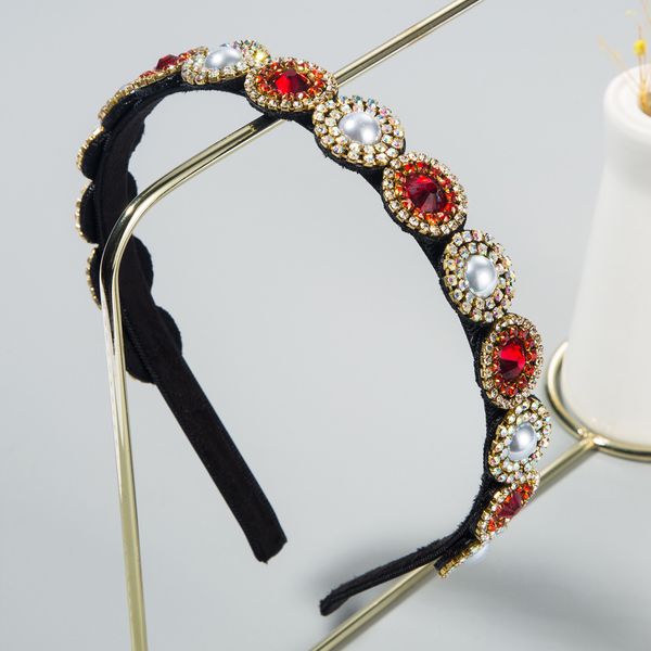 east gate hair band women's grade hair card with pearl glass diamond baroque thin brides hair accessories, Silver
east gate hair band women's grade hair card with pearl glass diamond baroque thin brides hair accessories, Silver