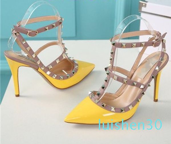 designer pointed toe with studs high heels genuine leather rivets sandals women studded strappy dress shoes slingbacks pumps, Black
designer pointed toe with studs high heels genuine leather rivets sandals women studded strappy dress shoes slingbacks pumps, Black