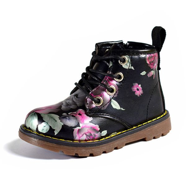 dimi 2019 autumn girls fashion flower pu leather martin boots irregular floral casual non-slip little girl baby boots shoes, Black
dimi 2019 autumn girls fashion flower pu leather martin boots irregular floral casual non-slip little girl baby boots shoes, Black