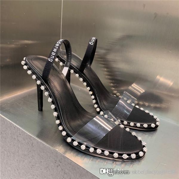 spring/summer 2020 york show high heel sandals transparent pvc spliced mixed color sheepskin funky sandals, Black
spring/summer 2020 york show high heel sandals transparent pvc spliced mixed color sheepskin funky sandals, Black