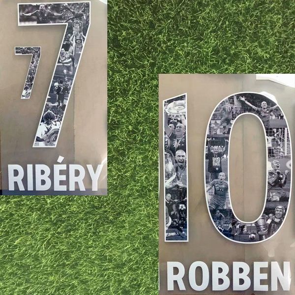 2019 специальное прощание для роббена nameset ribery nameset флокирование печать футбол патч badge 10 # robben 7 # ribery 
2019 специальное прощание для роббена nameset ribery nameset флокирование печать футбол патч badge 10 # robben 7 # ribery