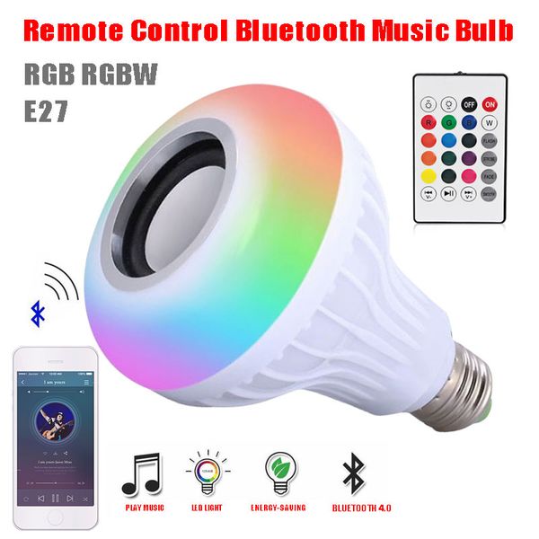 wireless bluetooth speaker led light bulb 12w led smart audio music player with 24 keys remote control
wireless bluetooth speaker led light bulb 12w led smart audio music player with 24 keys remote control