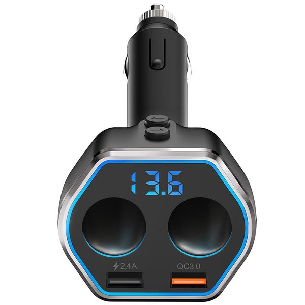 cden car fast charger car cigarette lighter splitter power adapter 2 usb port qc3.0 battery voltage display
cden car fast charger car cigarette lighter splitter power adapter 2 usb port qc3.0 battery voltage display