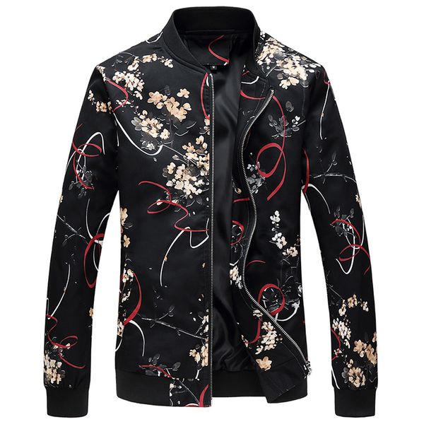 feitong men's fashion floral printing jacket man fat extra size jacket o-neck zipper long sleeve pockets patchwork casual#g25, Black;brown
feitong men's fashion floral printing jacket man fat extra size jacket o-neck zipper long sleeve pockets patchwork casual#g25, Black;brown