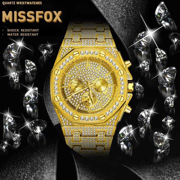 mens luxury watch brands real chronograph missfox fully iced out wrist watch for men 18k gold plated stainless steel gents, Slivery;brown
mens luxury watch brands real chronograph missfox fully iced out wrist watch for men 18k gold plated stainless steel gents, Slivery;brown