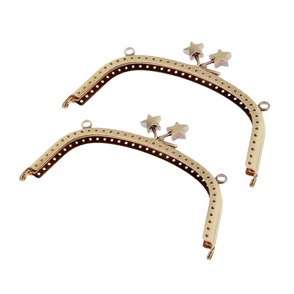 2pcs metal purse frame classic star kiss clasp lock arch frame for wallet coin bag making, Black
2pcs metal purse frame classic star kiss clasp lock arch frame for wallet coin bag making, Black