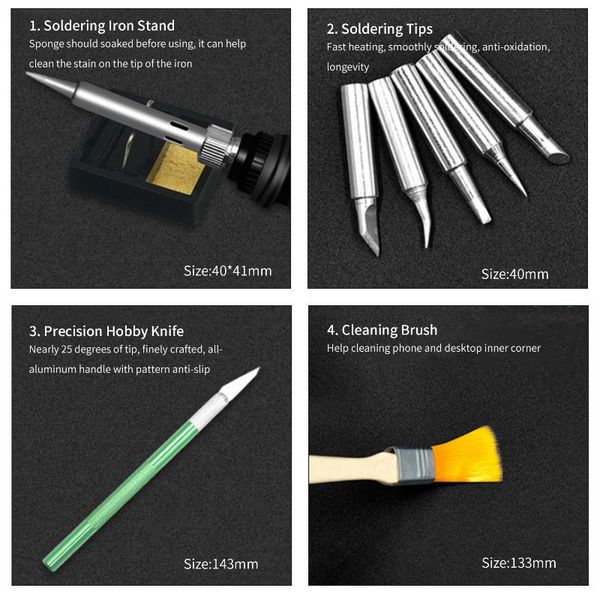 101pcs wood burning kit adjustable temperature pyrography pen for wood burning embossing carving with stencils screwdrivers
101pcs wood burning kit adjustable temperature pyrography pen for wood burning embossing carving with stencils screwdrivers