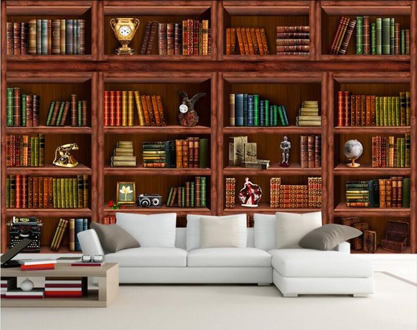 3d wallpaper on the wall custom p mural bookshelf book and clock background home decoration living room wallpaper for walls 3 d
3d wallpaper on the wall custom p mural bookshelf book and clock background home decoration living room wallpaper for walls 3 d