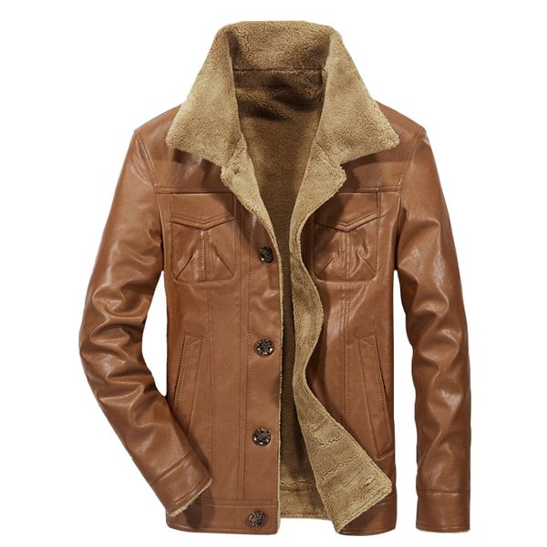 fashion brand pu jackets men faux leather winter leather jacket youth casual fleece bomber coats 6xl, Black
fashion brand pu jackets men faux leather winter leather jacket youth casual fleece bomber coats 6xl, Black