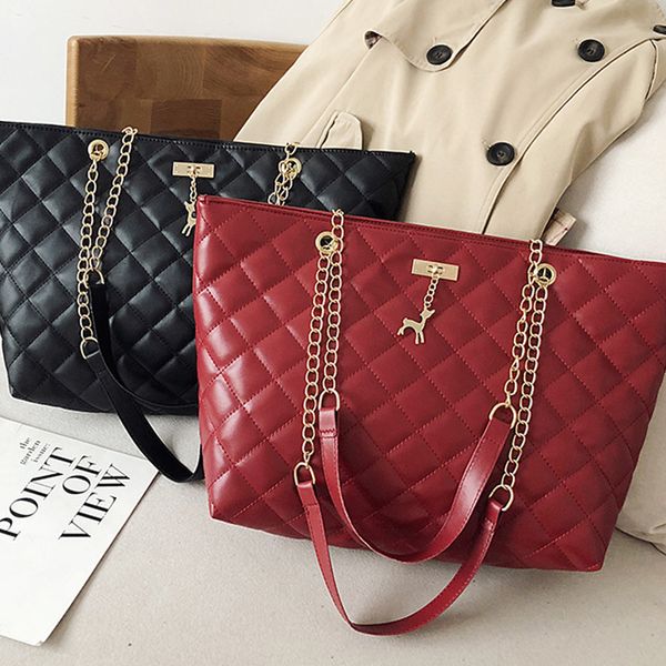 womens casual plaid handbag female chains diamond pattern shoulder messenger bag large capacity fawn office lady travel bags
womens casual plaid handbag female chains diamond pattern shoulder messenger bag large capacity fawn office lady travel bags