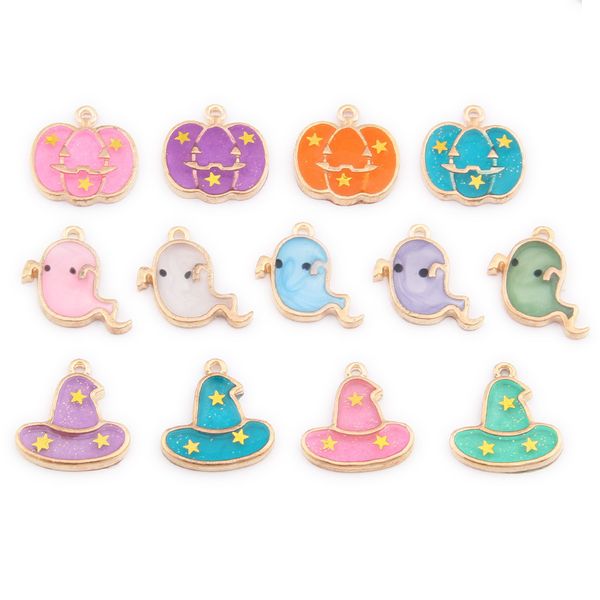 10pcs enamel magic hat pumpkin ghost wizard cap charms halloween holiday series diy jewelry small pendant alloy festival gifts, Bronze;silver
10pcs enamel magic hat pumpkin ghost wizard cap charms halloween holiday series diy jewelry small pendant alloy festival gifts, Bronze;silver