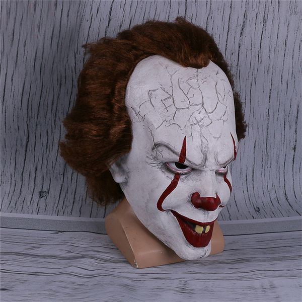 2019 movie stephen king's it pennywise clown joker mask tim curry mask cosplay halloween party props mask, Silver
2019 movie stephen king's it pennywise clown joker mask tim curry mask cosplay halloween party props mask, Silver