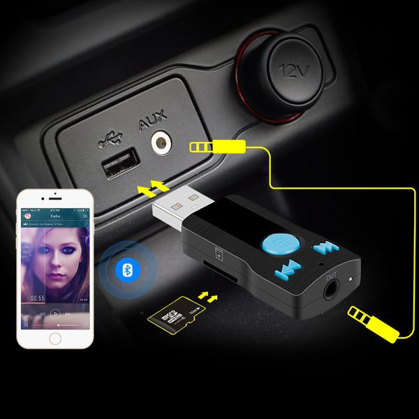 handscar aux receiver adapter usb bluetooth aux audio bluetooth car kit a2dp stereo mp3 music receiver support tf card
handscar aux receiver adapter usb bluetooth aux audio bluetooth car kit a2dp stereo mp3 music receiver support tf card