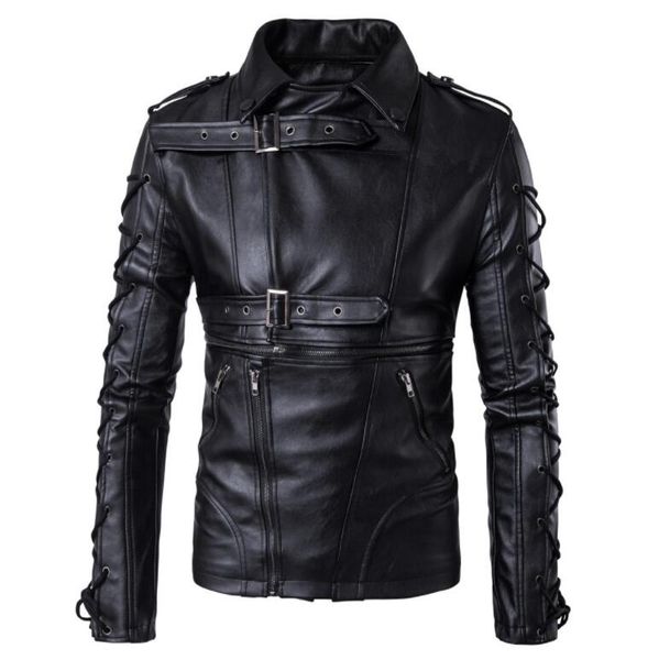 motorcycle leather jacket men multiple zipper clothes mens leather jackets punk rock epaulette cross strap short coats biker, Black
motorcycle leather jacket men multiple zipper clothes mens leather jackets punk rock epaulette cross strap short coats biker, Black