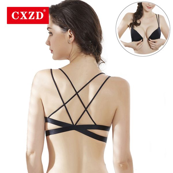 bras cxzd women backless seamless lingerie bralette invisible bra push up brassiere front closure wire strap underwear, Red;black
bras cxzd women backless seamless lingerie bralette invisible bra push up brassiere front closure wire strap underwear, Red;black
