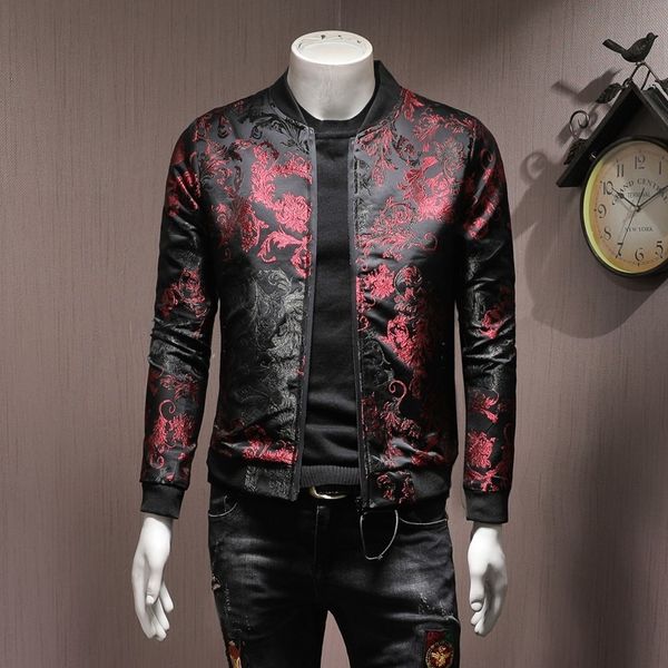 men's jackets fashion mens floral embroidery bomber casual slim fit streetwear coat stand collar spring vintage jacket plus size 5xl, Black;brown
men's jackets fashion mens floral embroidery bomber casual slim fit streetwear coat stand collar spring vintage jacket plus size 5xl, Black;brown