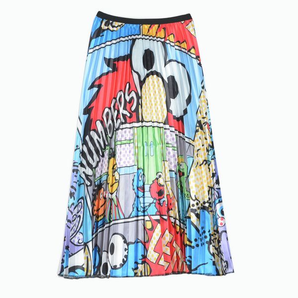 new cartoon animal patterns loose waist pleated half-length skirt interesting printed a-shaped skirts, Black
new cartoon animal patterns loose waist pleated half-length skirt interesting printed a-shaped skirts, Black