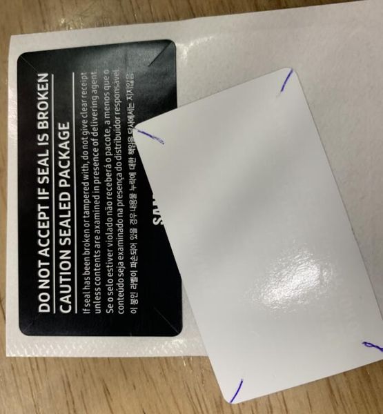 600pcs/lot sim card seal label sticker for samsung galaxy s20 s20plus s20ultra phone package box sealing strip
600pcs/lot sim card seal label sticker for samsung galaxy s20 s20plus s20ultra phone package box sealing strip