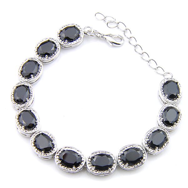 luckyshine halloween gift mens 8inch obsidian gems bracelets 925 silver 6 pcs lot oval bracelets lovers zircon fashion bracelets, Golden;silver
luckyshine halloween gift mens 8inch obsidian gems bracelets 925 silver 6 pcs lot oval bracelets lovers zircon fashion bracelets, Golden;silver