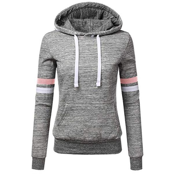 women stripe hoodies sweatshirt long sleeve casual hooded pocket drawstring pullover sweatshirt fall clothing sudadera mujer, Black
women stripe hoodies sweatshirt long sleeve casual hooded pocket drawstring pullover sweatshirt fall clothing sudadera mujer, Black