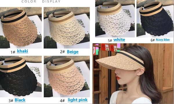 summer lace empty visor outdoor fashion hollow beach hat flower pattern lace sun protection uv cap, Yellow
summer lace empty visor outdoor fashion hollow beach hat flower pattern lace sun protection uv cap, Yellow