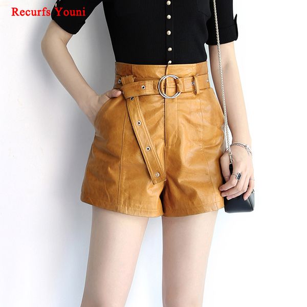 2020 new ladies high waist loop belt casual wide leg moto shorts for women genuine leather distress yellow trousers with sashes, White;black
2020 new ladies high waist loop belt casual wide leg moto shorts for women genuine leather distress yellow trousers with sashes, White;black