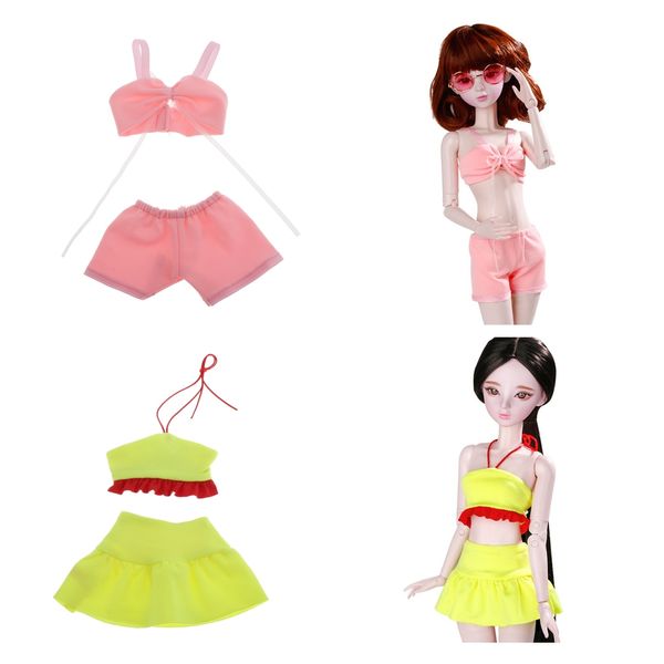 1/3 dolls 2-piece bikini, for bjd ball jointed dolls dress up, fashion designed, for dolls outfits replacement, 2 sets green and pink
1/3 dolls 2-piece bikini, for bjd ball jointed dolls dress up, fashion designed, for dolls outfits replacement, 2 sets green and pink