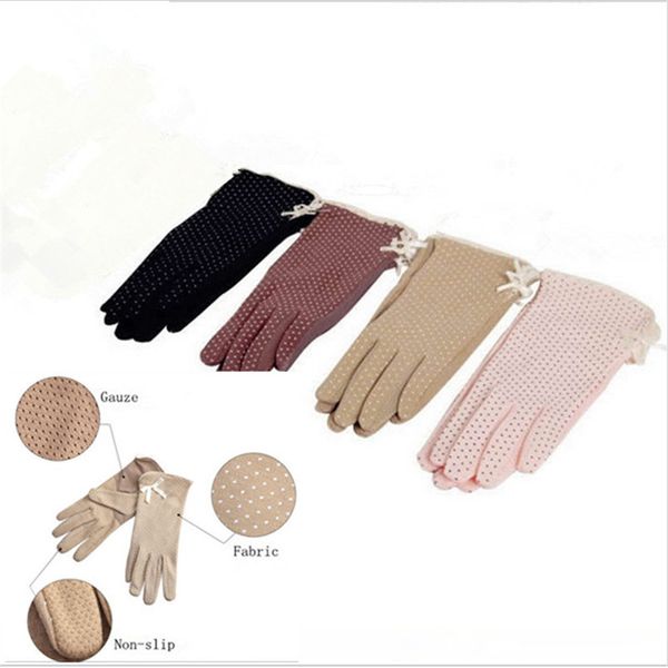 klv 1 pair elegant women' driving slip-resistant sunscreen cotton gloves fashion dot lace female sun protection non-slip glove, Blue;gray
klv 1 pair elegant women' driving slip-resistant sunscreen cotton gloves fashion dot lace female sun protection non-slip glove, Blue;gray