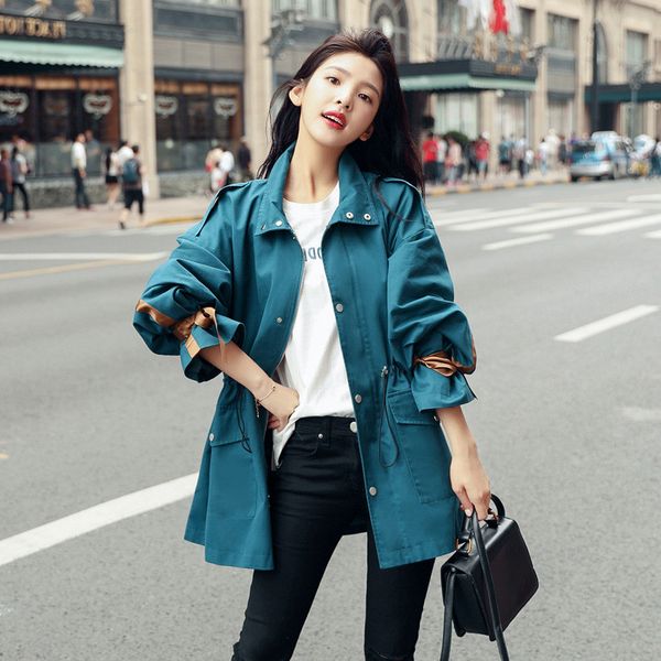 women's trench coats coat women 2021 cardigan long casual fashion windbreaker loose yellow korean elegant jacket female, Tan;black
women's trench coats coat women 2021 cardigan long casual fashion windbreaker loose yellow korean elegant jacket female, Tan;black