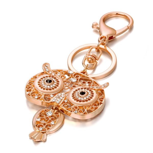 cute owl pendant keychains for women alloy metal gold silver color rhinestone car key rings daily accessories key chain
cute owl pendant keychains for women alloy metal gold silver color rhinestone car key rings daily accessories key chain