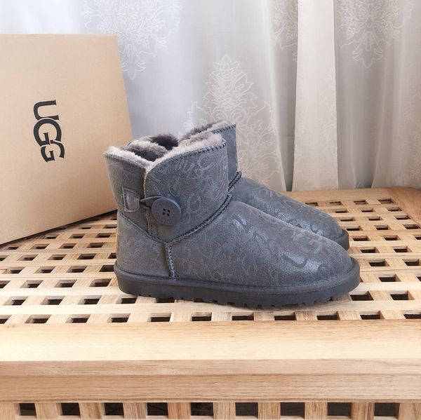 leather snow boots ladies short tube 2019 wild students winter plus velvet thickening non-slip cute bailys 1 button booties, Black
leather snow boots ladies short tube 2019 wild students winter plus velvet thickening non-slip cute bailys 1 button booties, Black