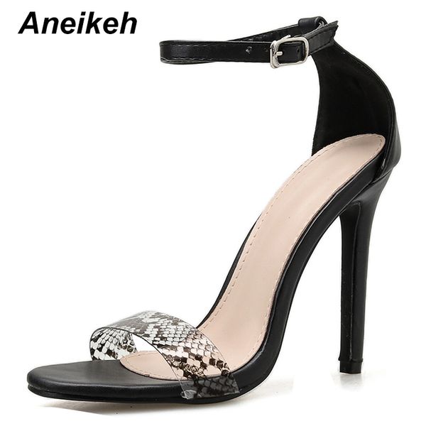 aneikeh 2020 serpentine pvc women shoes peep toe high heels sandals summer party wedding dress shoes ankle buckle sandals pumps, Black
aneikeh 2020 serpentine pvc women shoes peep toe high heels sandals summer party wedding dress shoes ankle buckle sandals pumps, Black