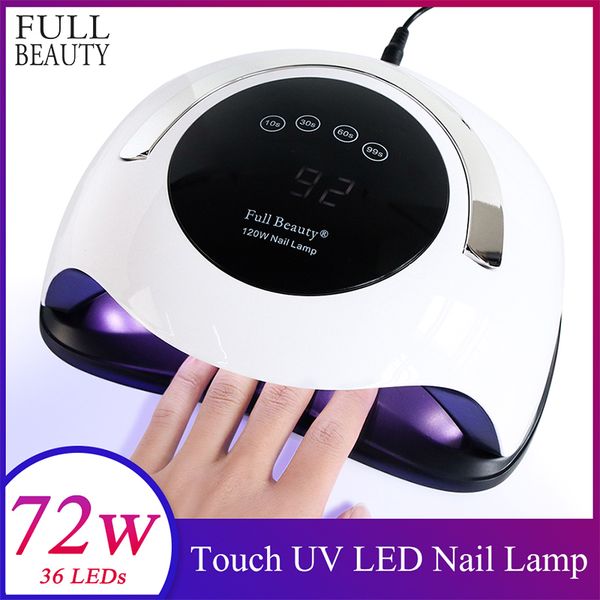 professional high powder nail dryer 72w uv led lamps touch sunlight lamp for nails smart sensor gel varnish manicure tool chbq5t
professional high powder nail dryer 72w uv led lamps touch sunlight lamp for nails smart sensor gel varnish manicure tool chbq5t