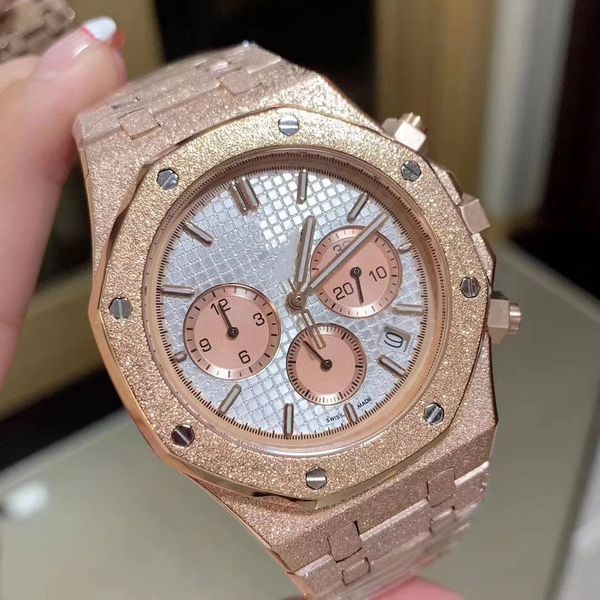 Лучшие мужские качества Часы 42MM из нержавеющей стали Мужские кварцевые часы Роск
Лучшие мужские качества Часы 42MM из нержавеющей стали Мужские кварцевые часы Роск